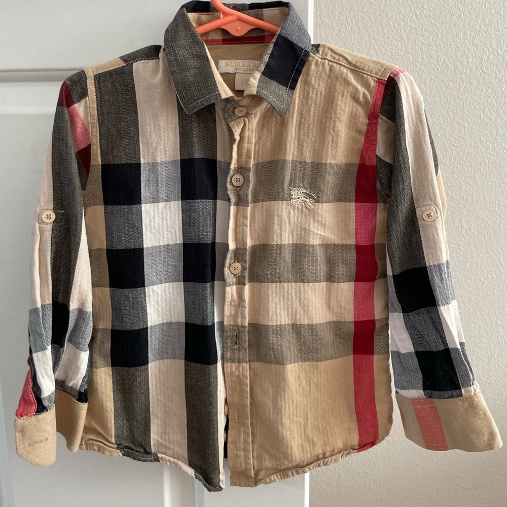 ⭐️⭐️ Burberry cute fancy shirt for a toddler boy 4T